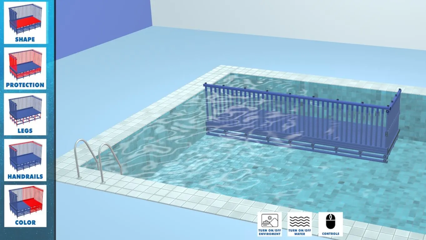 SYMULATOR WYPŁYCENIA BASENU 3D